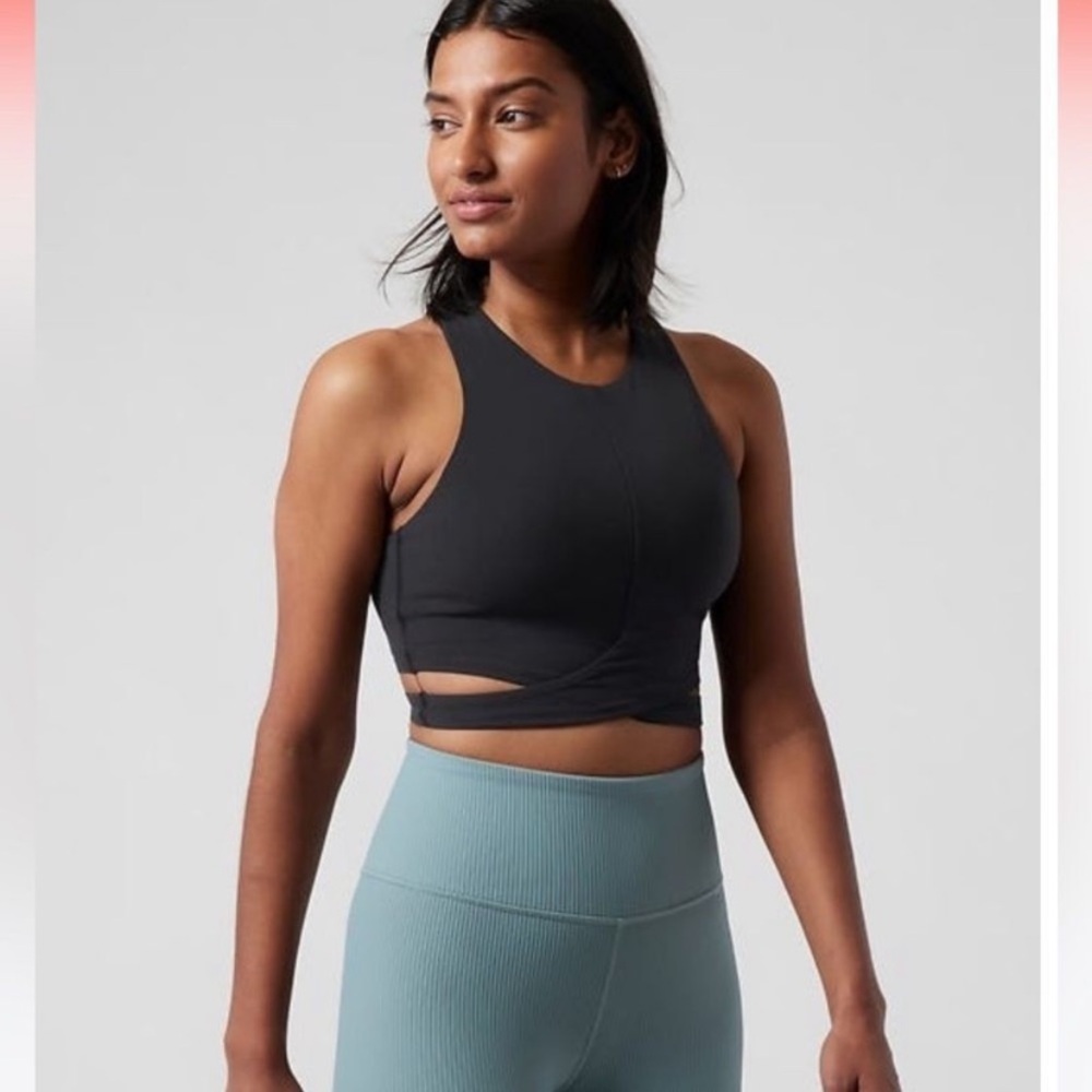 NWT Athleta Cut Out Crop Bra